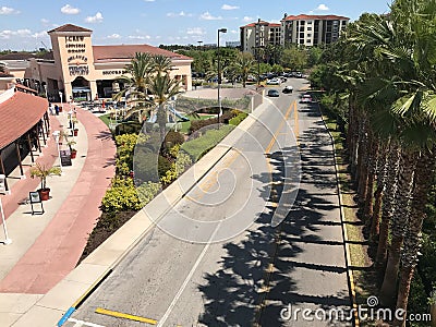 Orlando Premium Outlets, Orlando, FL Editorial Stock Photo