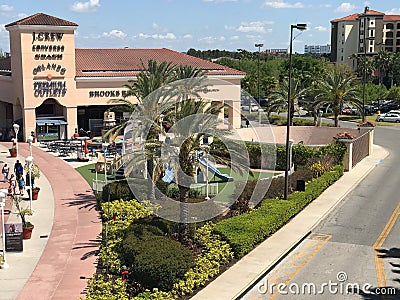 Orlando Premium Outlets, Orlando, FL Editorial Stock Photo