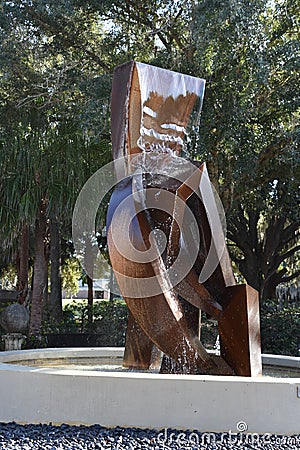 Orlando Sculpture Park at Loch Haven Park in Orlando, Florida Editorial Stock Photo