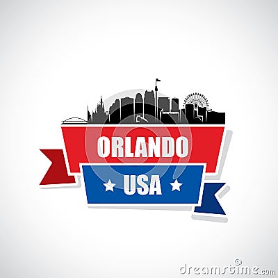 Orlando skyline - Florida - vector illustration Vector Illustration