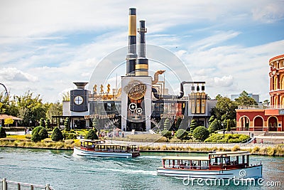 Orlando, USA - Feb. 12, 2021: The Toothsome Chocolate Emporium and Savory Feast Kitchen Editorial Stock Photo