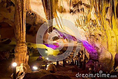 In Orlova Chuka cave Stock Photo