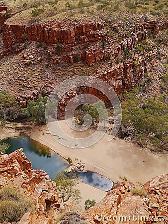 The Ormiston gorge in the Mcdonnell ranges Stock Photo