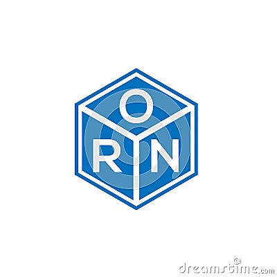 ORN letter logo design on black background. ORN creative initials letter logo concept. ORN letter design Vector Illustration