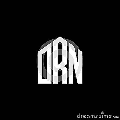 ORN letter logo design on BLACK background. ORN creative initials letter logo concept. ORN letter design Vector Illustration