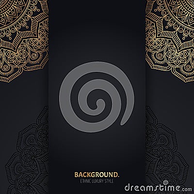 Vector luxury islamic background with mandala Stock Photo