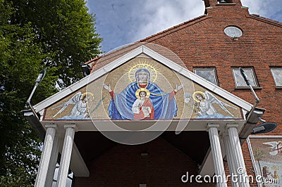 Ornament Coptic Orthodox Church Of The Holy Virgin Maria At Amsterdam The Netherlands 15-7-2022 Editorial Stock Photo