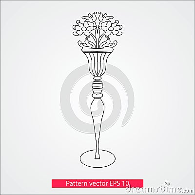 Ornament and decor, design elements. Decoration of the page. Vector illustration. Isolated on white background. Vector Illustration