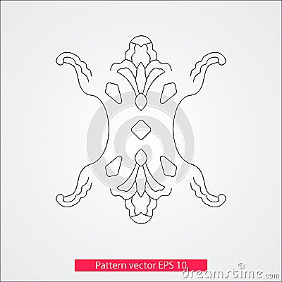 Ornament and decor, design elements. Decoration of the page. Vector illustration. Isolated on white background. Vector Illustration
