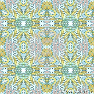 Ornament floral texture pattern background. Vector Illustration