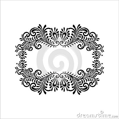 Ornament Floral Vector Ilustration Vector Illustration