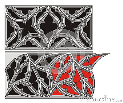 Ornament gothic Vector Illustration