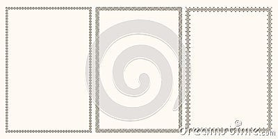 Ornamental beautiful frames Vector Illustration