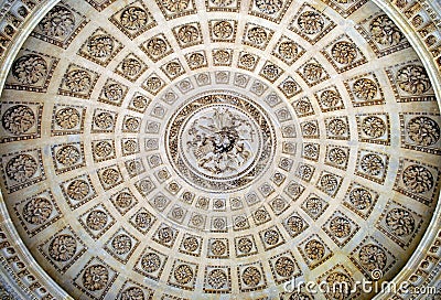 Ornamental ceiling rosettes Stock Photo