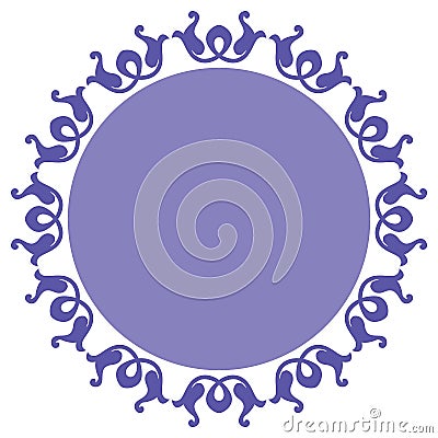 Ornamental circle design Vector Illustration