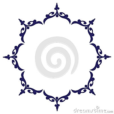 Ornamental circle design Vector Illustration