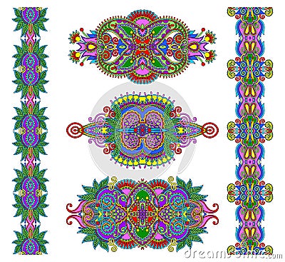 Ornamental floral adornment Vector Illustration