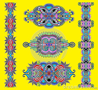 Ornamental floral adornment Vector Illustration