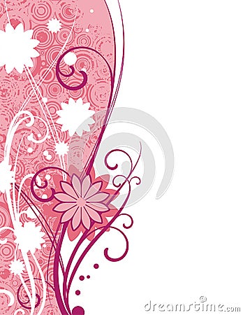 Ornamental floral design Vector Illustration