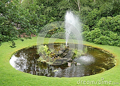 Ornamental Fountain. Stock Photo