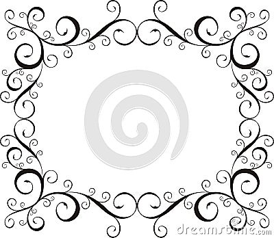 Ornamental frame Stock Photo