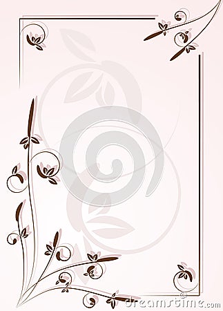 Ornamental frame for letter Vector Illustration