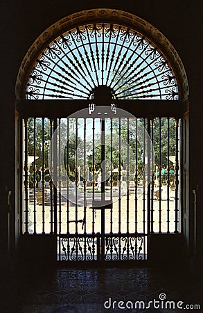 ORNAMENTAL GATE Stock Photo