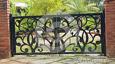 Ornamental Gate Stock Photo