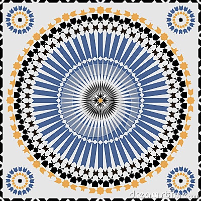 Ornamental morocco seamless pattern. Vector Illustration