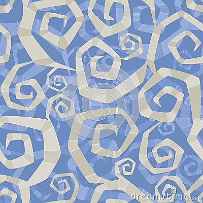 Ornamental pattern of abstract spirals Stock Photo