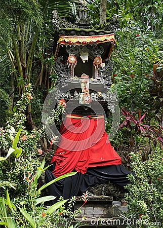 Ornamental religious Hindu shrine Stock Photo