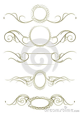 Ornamental Rule lines Vector Illustration