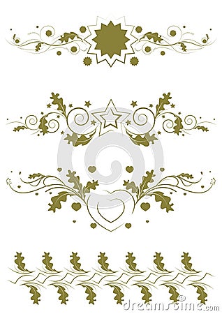 Ornamental Rule lines Vector Illustration