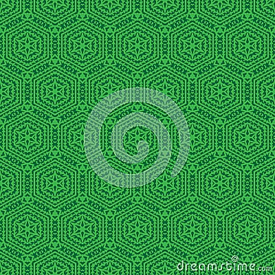 Ornamental seamless pattern.Vector illustration.Hexagon shape. Grid background. Geometric design. Modern stylish abstract texture. Vector Illustration