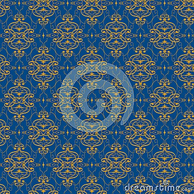 Ornamental seamless vector pattern. Gorgeous floral ornament. Vector Illustration