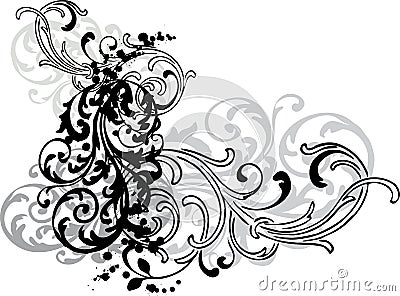 Ornamental swirls Vector Illustration