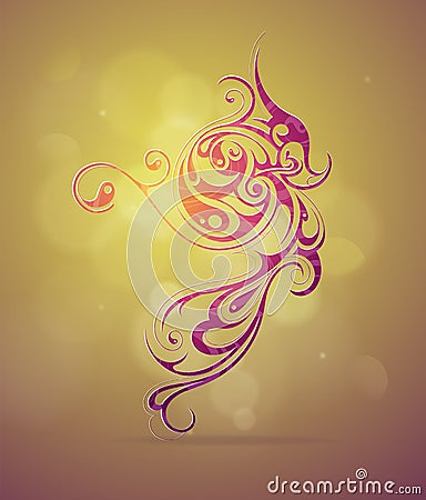 Ornamental swirls design Vector Illustration