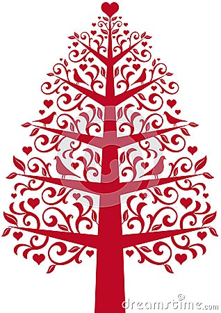 Ornamental tree Vector Illustration