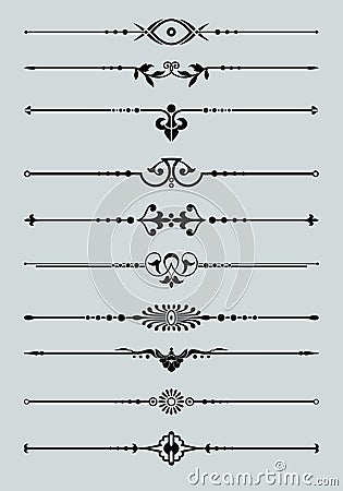 Ornamental vector Lines. Vector Illustration