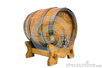 Ornamental wine barrel Stock Photo