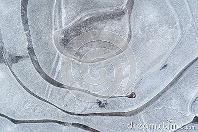 Ornamentation of ice Stock Photo