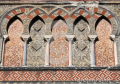 Ornamentation of the mosque in Cordoba Stock Photo