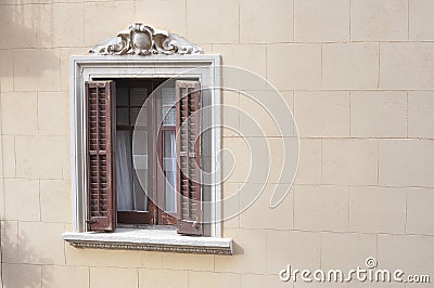 Ornamented Window Stock Photo