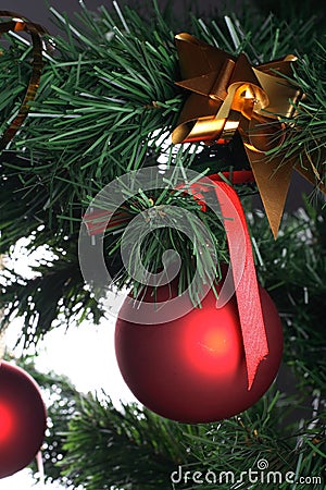 Ornaments in billowy feathers Stock Photo