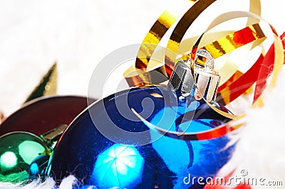 Ornaments in billowy feathers Stock Photo