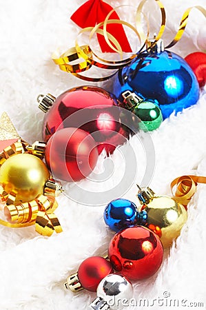 Ornaments in billowy feathers Stock Photo