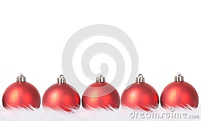 Ornaments in billowy feathers Stock Photo