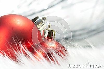 Ornaments in billowy feathers Stock Photo