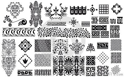 Ornaments collection Vector Illustration
