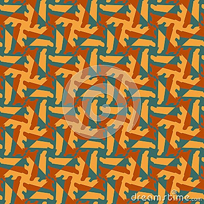 Ornate abstract color geometry tesselation Vector Illustration